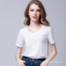 2017 New Design Women′s Blank Cotton T-Shirts